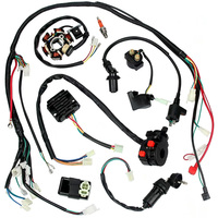 Kit de câblage complet pour système électrique de VTT et moto tout-terrain 250cc 150cc, bobine d'allumage pour quad