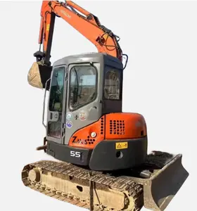 Used Excavator Hitachi ZX55 Construction Machinery, ZX55, Multifunctional Used Excavator For Sale Automation