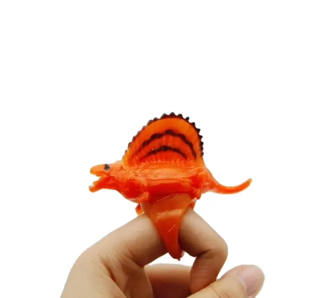 Wholesale Flybear Surprise Blind Box Plastic Dino Egg Kids Finger Ring Cartoon Dinosaur Ring Finger Light Toy for Kids