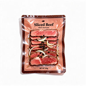 Bolsa Retornable de Aluminio con Sellado de 3 Lados, Impresa Personalizada, Resistente al Vacío y al Calor, para Envasado de Carne de Res en Rodajas - Product Image 1