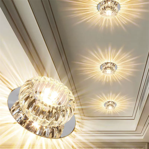 <strong>Mini</strong> Crystal <strong>Led</strong> <strong>Recessed</strong> Downlight RGB Multicolor Spotlight for Corridor <strong>Staircase</strong> Entryway - Product Image 6