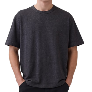 T-shirt pour homme à manches courtes de haute qualité, taille plus, logo personnalisé, vente en gros - Product Image 1