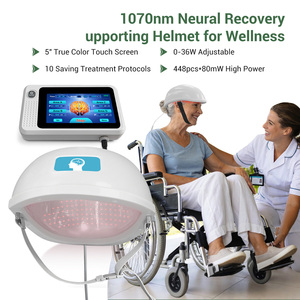 Casco de Terapia de Luz Neuroinfrarroja de 1070nm y 36W, Equipo de Fotobiomodulación para el Cuidado Cognitivo de la Enfermedad de Parkinson y <span class=keywords><strong>Alzheimer</strong></span> - Product Image 1