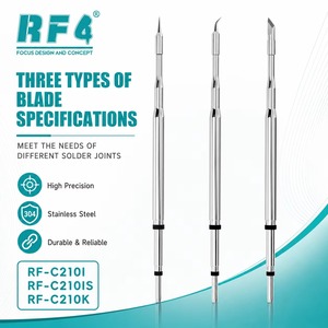 Punte per saldatore in rame RF4 RF-C210I&IS&K per rilavorazione BGA, superficie curva 3D, adatte per riparazione FPC PCB, strumento di dissaldatura per telefoni cellulari - Product Image 1