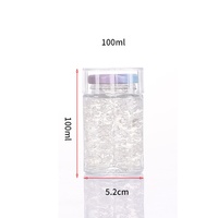 Bouteille d'emballage scellée transparente en verre épais résistant aux hautes températures, imprimée à l'écran, pour aliments frais (type nid d'oiseau)
