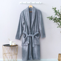 Prix d'usine pour peignoir en peluche pour homme, peignoir long en peluche, peignoir à séchage rapide