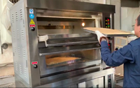 Grille-pain électrique pour pizza au poulet 2 ou 3 étages Four de boulangerie à 6 pains Équipement de boulangerie Four de cuisson commercial