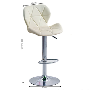 Respaldo Muebles modernos Hotel Elevado Recepción Cajero Silla Base cromada Taburete de <span class=keywords><strong>bar</strong></span> - Product Image 2