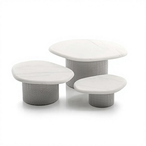 Ensemble de 3 supports à gâteau en bois et marbre, taille et formes personnalisées, support de service pour gâteaux au meilleur prix - Product Image 1