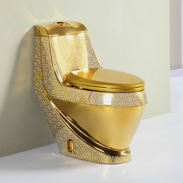 JDOOR ceramica di alta qualità placcatura In oro sanitari Wc In colore dorato Wc