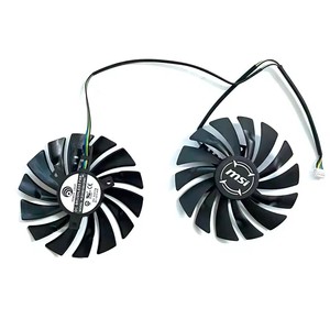 ใหม่ล่าสุดพัดลม GPU 95มม. 4PIN PLD10010S12HH สำหรับ <span class=keywords><strong>MSI</strong></span> Radeon R9 380เกราะ2X GTX 1060/1070/1080 Ti RX 470/<span class=keywords><strong>570</strong></span>การ์ดเกม RX580 - Product Image 5