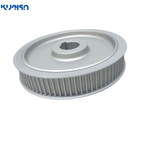 Kueisn HTD5M Tipo AF Poleas de correa dentada Aleación de aluminio y acero inoxidable con diseño de ancho amplio - Product Image 3