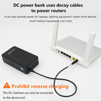 Kabel Konektor Lurus Hitam TYPE-C ke DC5521 Menyesuaikan Tegangan Output menjadi 12V Cocok untuk Printer, Robot Vacuum, Router