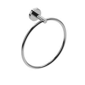 Porte-serviettes mural Mod Class noir, diamètre 21 cm, accessoire de salle de bain - Product Image 1