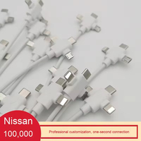 Ide Populer untuk Kabel Pengisian Daya dan Data USB Type-C PVC 3-in-1 untuk Android dengan Kompatibilitas Earphone, Pengisian Cepat 3A