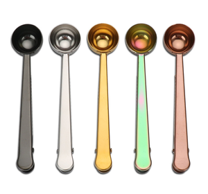 Cuillères doseuses à café DFC0330, cuillère à café en métal de qualité alimentaire, cuillère doseuse à café en acier inoxydable avec poignée à clip - Product Image 3