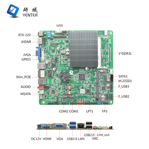 ซีเลรอน J3455 VGA HD LVDS จอแสดงผล DDR3 ที่เก็บข้อมูล MSATA แบบเดี่ยว LAN 2 พอร์ต COM เมนบอร์ดอุตสาหกรรม เมนบอร์ดพร้อมโปรเซสเซอร์ Mo - Product Image 2