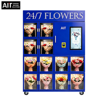 Distributeur automatique de fleurs nouvelle tendance pour centres commerciaux et gares de métro, avec réfrigérateur intelligent et armoire à fleurs