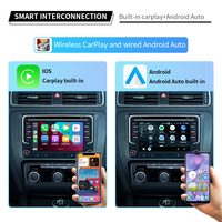 Lecteur DVD de voiture KD-7835 pour VW universel 2006-2012, autoradio Android 8 pouces 2Din, Carplay, lecteur multimédia automobile