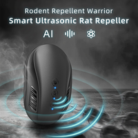 Répulsif à ultrasons intelligent pour rongeurs, efficace, à brancher, pour une surface de 300 m², sûr pour les animaux domestiques et les humains, certifié EPA CE