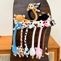 Porte-clés en peluche girafe personnalisé OEM, vente en gros, assortiment de pendentifs mignons et doux, breloque de sac, cadeau