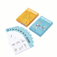 Cartes de jeu écologiques en PVC texturées pour le yoga, le fitness, les étirements et l'apprentissage