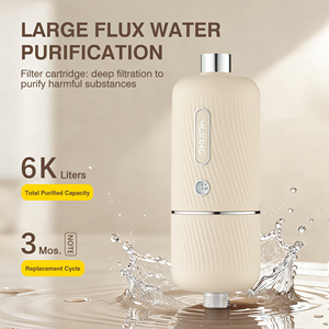 <span class=keywords><strong>Filtre</strong></span> à <span class=keywords><strong>eau</strong></span> de douche moderne à 7 étages en plastique avec charbon actif et KDF55, élimine le chlore pour le soin de la peau et des cheveux - Product Image 2