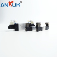 ANRUK 5V410-15 Électrovanne 5 ports AC110V 1/4 BSP 5 ports 3 positions Protection IP65 pour Ligne d'Assemblage