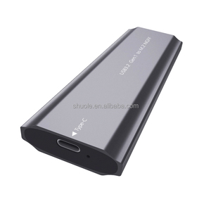Carcasa SHUOLE de Doble Protocolo para <span class=keywords><strong>Disco</strong></span> <span class=keywords><strong>Duro</strong></span>, NVMe SATA M.2 SSD, Aleación de Aluminio, NGFF, <span class=keywords><strong>Disco</strong></span> <span class=keywords><strong>Duro</strong></span> <span class=keywords><strong>Externo</strong></span>, Interfaz USB3.2, 10Gbps Máx. - Product Image 3