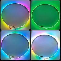 HAIZG Bande lumineuse d'ambiance sans fil RVB flexible pour accessoires de voiture, décoration intérieure, musique d'ambiance