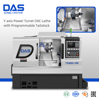 Tour CNC à tourelle motorisée DAS High Precision TX 800-10P avec contre-pointe