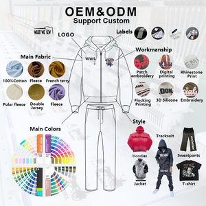 ชุดวอร์มดีไซน์ซิปซ่อนคุณภาพสูง ระบายอากาศได้ดี ทนทาน เหมาะสำหรับกิจกรรมกลางแจ้ง ชุดกันลมสำหรับผู้ชาย - Product Image 4