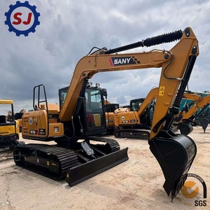 Prêt à être expédié : Mini-excavatrice sur chenilles d'occasion SANY SY75C Pro, état quasi neuf, faible nombre d'heures, prix spécial à vendre SY35U SY95C SY135C - Product Image 1