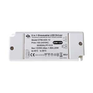 Alimentation LED SAA OTM-A20-12 5 en 1 LED DRIVER Installation facile avec connecteur en boucle - Product Image 6
