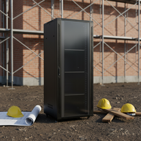 Armoire réseau premium 42U, 19 pouces, sur pied, pour serveur de télécommunications, avec finition dégraissée pour centre de données