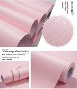Papel pintado <span class=keywords><strong>de</strong></span> seda <span class=keywords><strong>Rosa</strong></span> personalizado ORON DECO vinilo autoadhesivo impermeable para paredes <span class=keywords><strong>de</strong></span> habitaciones <span class=keywords><strong>de</strong></span> niñas fácil <span class=keywords><strong>de</strong></span> instalar - Product Image 3