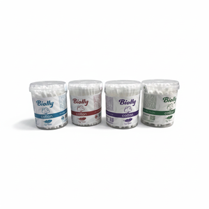 Hisopos de Algodón Biolly, Paquete de 100 Unidades, Calidad Premium, Sin Pelusas, Multiusos - Product Image 2