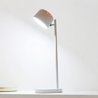 Nouvelle Arrivée Lampe de Table Portable Sans Fil 2000 mAh avec Chargeur Rapide Sans Fil, Station de Charge, Lampe de Bureau, Lumière de Projection Mignonne, LED Tactile