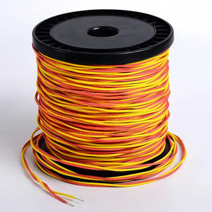 K สายต่อเทอร์โมคัปเปิล <span class=keywords><strong>KX</strong></span> สายเคเบิลหุ้มฉนวนไฟเบอร์กลาสขนาด0.711มม. สายเคเบิลสีเหลืองแดง - Product Image 4