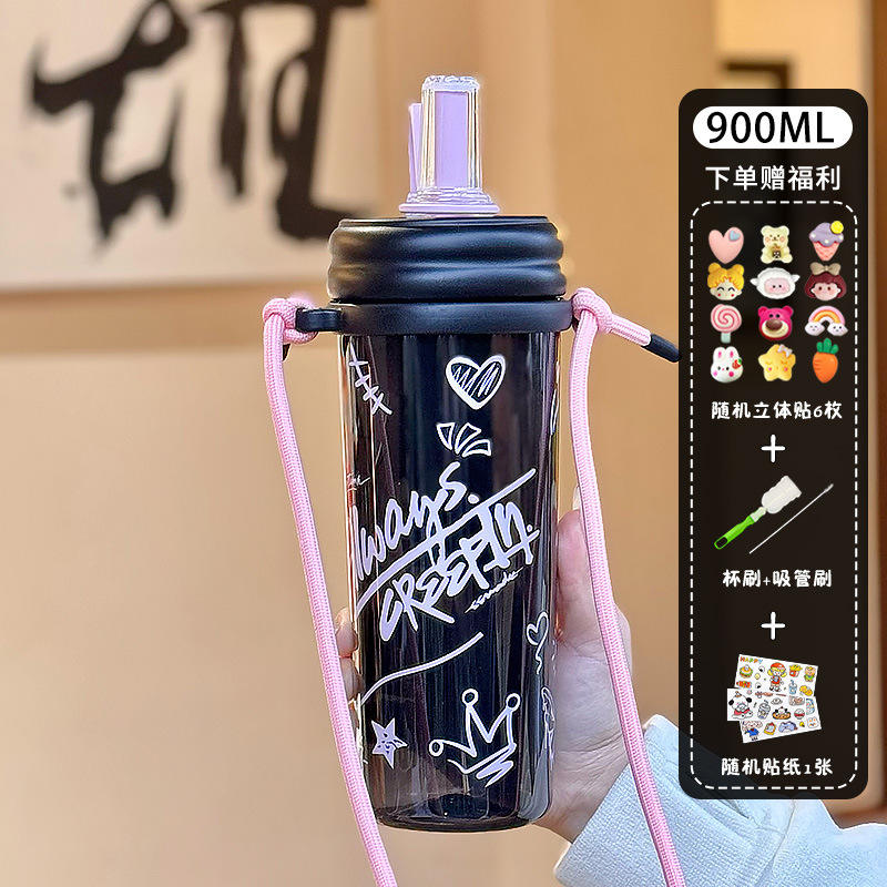 สติกเกอร์การ์ตูนเครื่องมือทำความสะอาดสติกเกอร์ 3D สีดำ