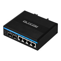 Switch PoE industriel géré à fibre optique 2x1000M SFP+ 4x10/100/1000M RJ45 802.3af/at/bt 60W PoE G.8032 ERPS SNMPv3