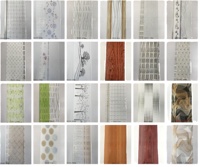 Paneles Acústicos Decorativos Suspendidos para Techo, Paneles de PVC Falsos, Diseño Corrugado, para Baño, Sala de Estar, Interior