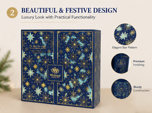 Calendrier de compte à rebours pour les amateurs de thé, 24 jours, avec tiroirs en carton premium, boîte cadeau réutilisable pour les fêtes et occasions spéciales - Product Image 3