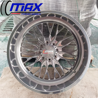 Jantes polies à rebord profond 22x12 24x14 26x14 8x6.5 8x165.1 6x139.7 8x170 pour Dodge Ram 1500 2500 et Ford F250 F350