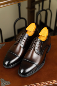 <span class=keywords><strong>Scarpe</strong></span> Derby da <span class=keywords><strong>Uomo</strong></span> con Punta Rinforzata, Aumento di Altezza Nascosto di 2 cm, in Vera Pelle, Eleganti Formali con Lacci per Matrimoni e Ufficio - Product Image 4