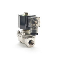 Vanne solénoïde Hoyan SPU-10K 3/8'' normalement ouverte 7 bars 2 voies eau/air/huile en acier inoxydable 304