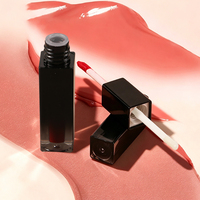 Logo personnalisé, gloss à lèvres double face 2 en 1, rouge à lèvres liquide mat longue durée et huile à lèvres hydratante