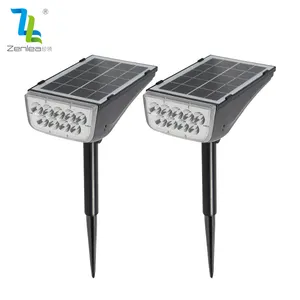 High Brightness Landscape Light Outdoor Waterproof IP65 Spike Light ABS 10w All In One Led Solar Garden Light