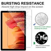 Film en verre trempé pour Samsung Galaxy Tab A9, anti-rayures, bords arrondis, protection d'écran complète transparente