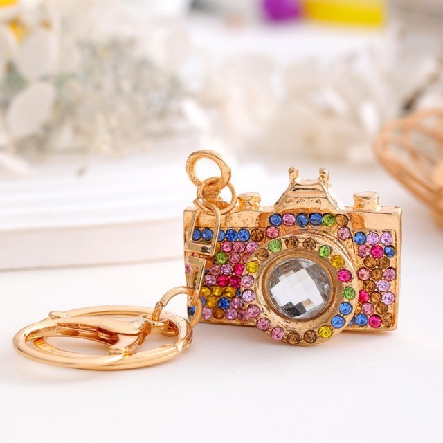 Cross-border Explosions Camera Zinc Alloy Key Ring Car Pendant Backpack Hanging Photography Fans Souvenir Key Chain